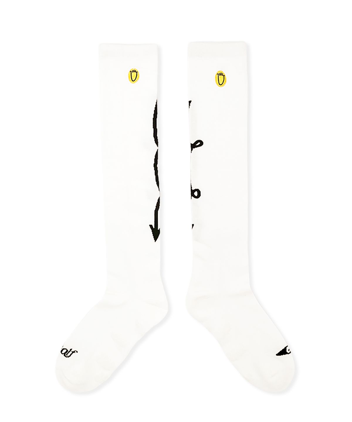 욜프(YORF) YORF LONG SOCKS LOGO WHITE 롱삭스 로고 화이트