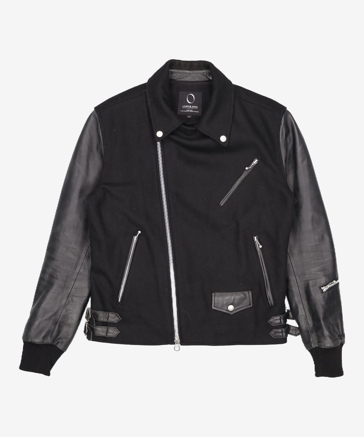 루블랑(LOUPS BLANCS) Black Chafer Stadium Rider Jacket 3
