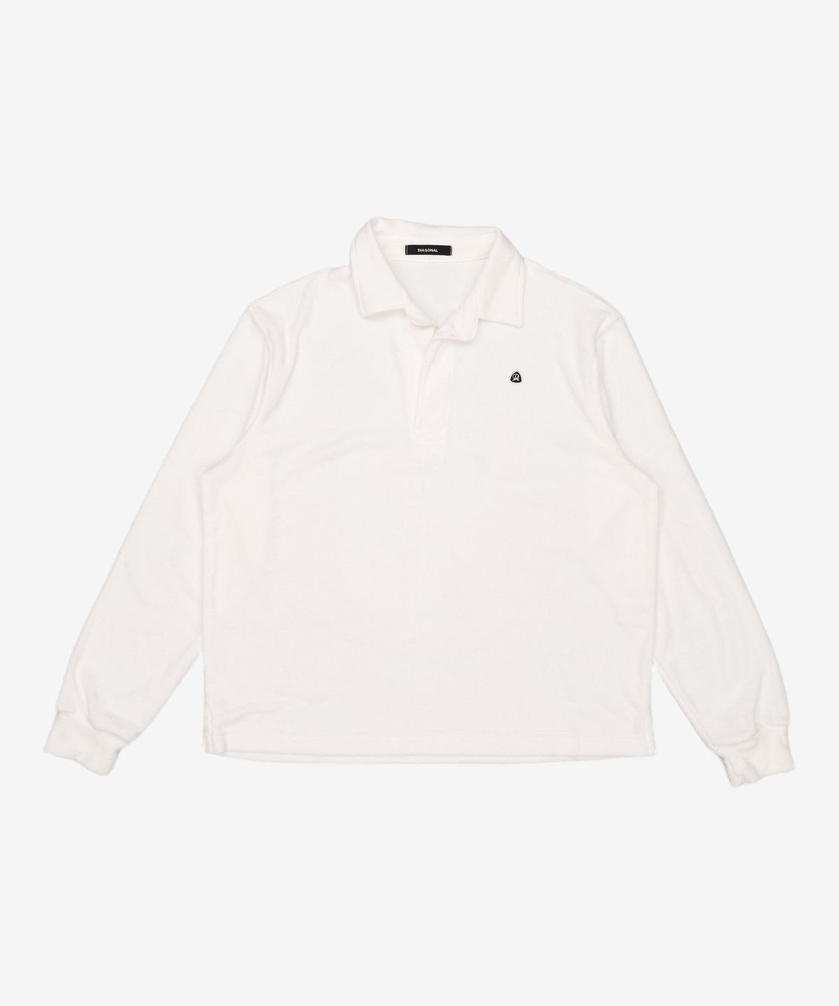 다이애그널(DIAGONAL) TERRY POLOSHIRTS (white) XL