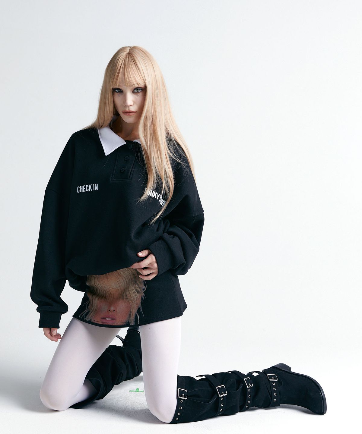 반타픽시(VANTA PIXXIE) PK 미니 스커트_블랙