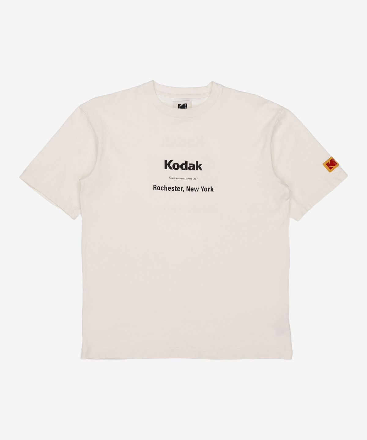 코닥(KODAK) 메일러 오버사이즈 반팔티셔츠 WHITE S