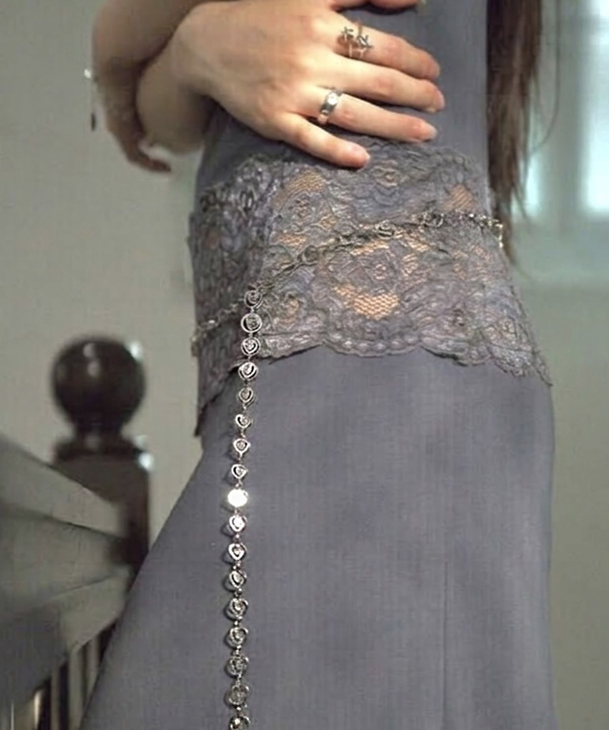 보호 리베리튜드(BOHO LIBERTUDE) Whorl Heart Waist Chain Belt