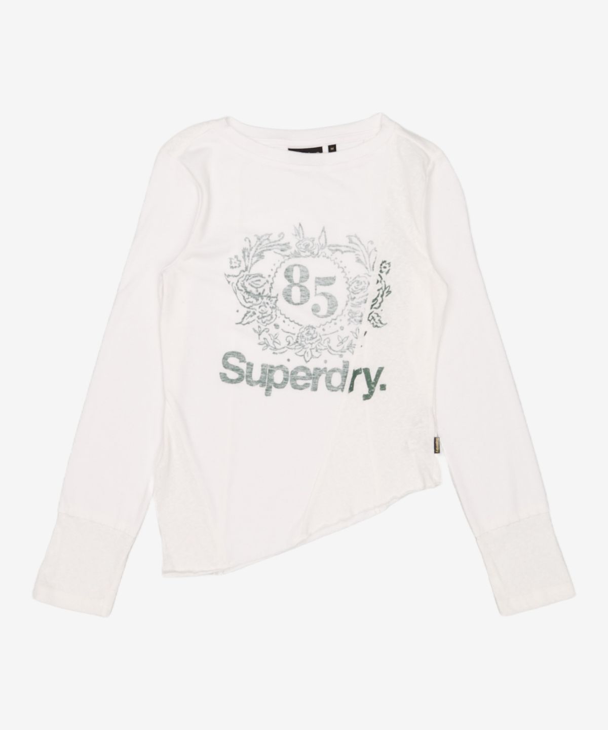 슈퍼드라이(SUPERDRY) W 커팅 롱슬리브 화이트 M