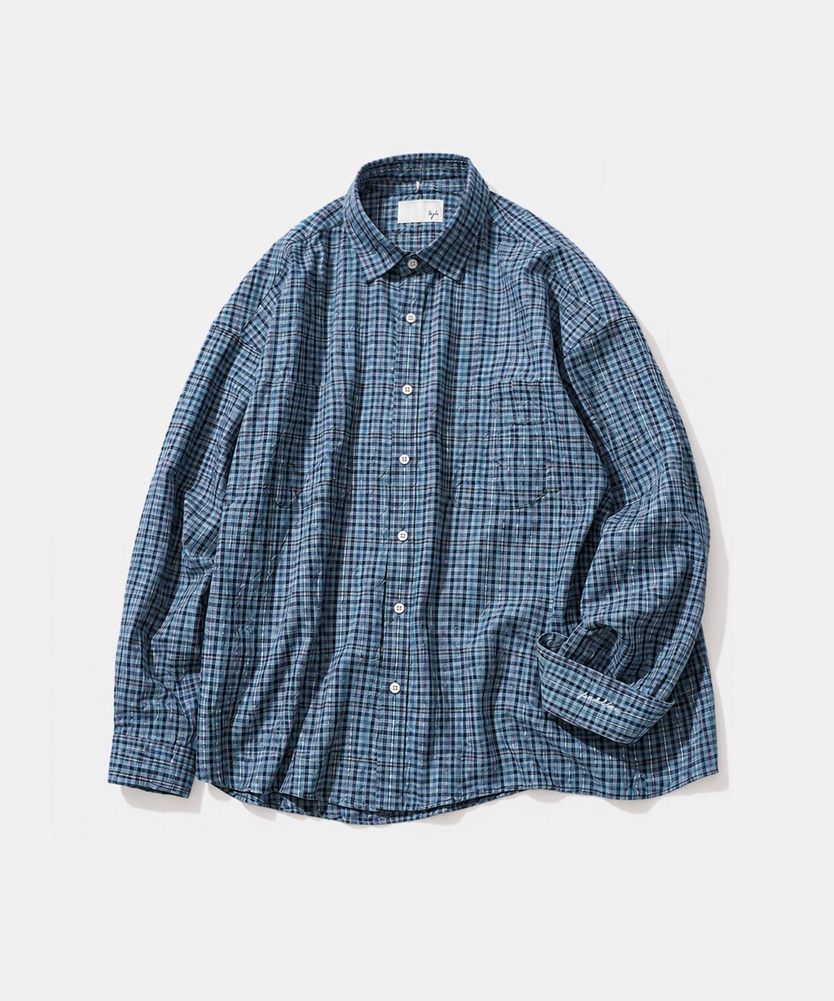다이아몬드 레이라(DIAMOND LAYLA) Woven Twilight Blue Check Shirt S202