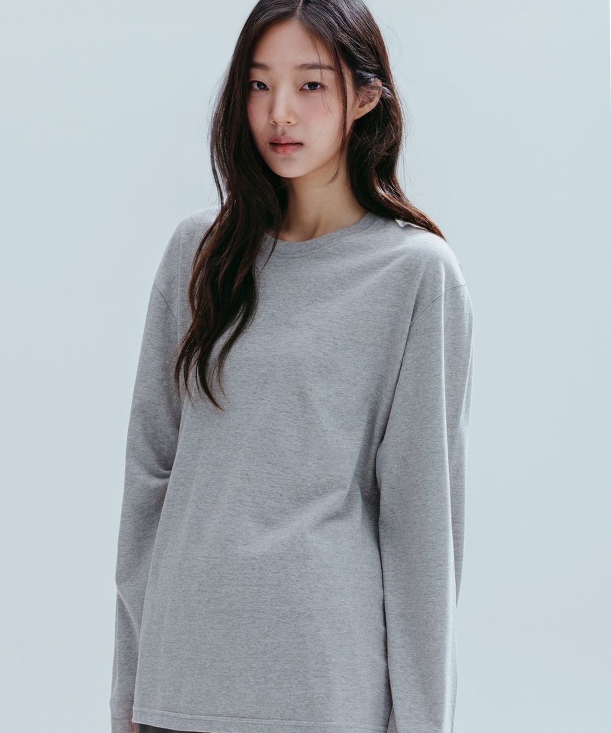 앤하츠(ANNEHEARTS) Essential Cotton Tee_MELANGE