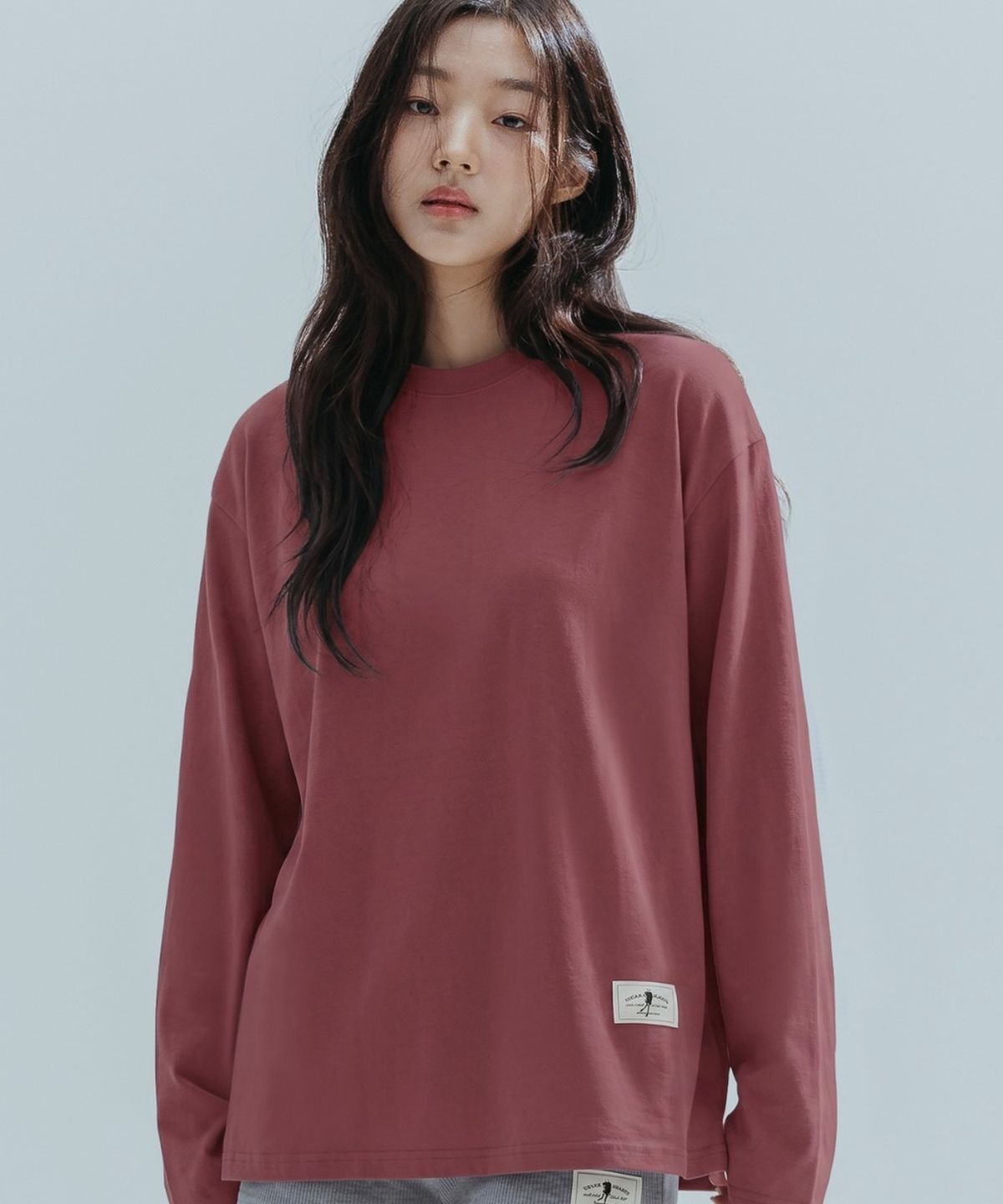 앤하츠(ANNEHEARTS) Essential Cotton Tee_BRICK