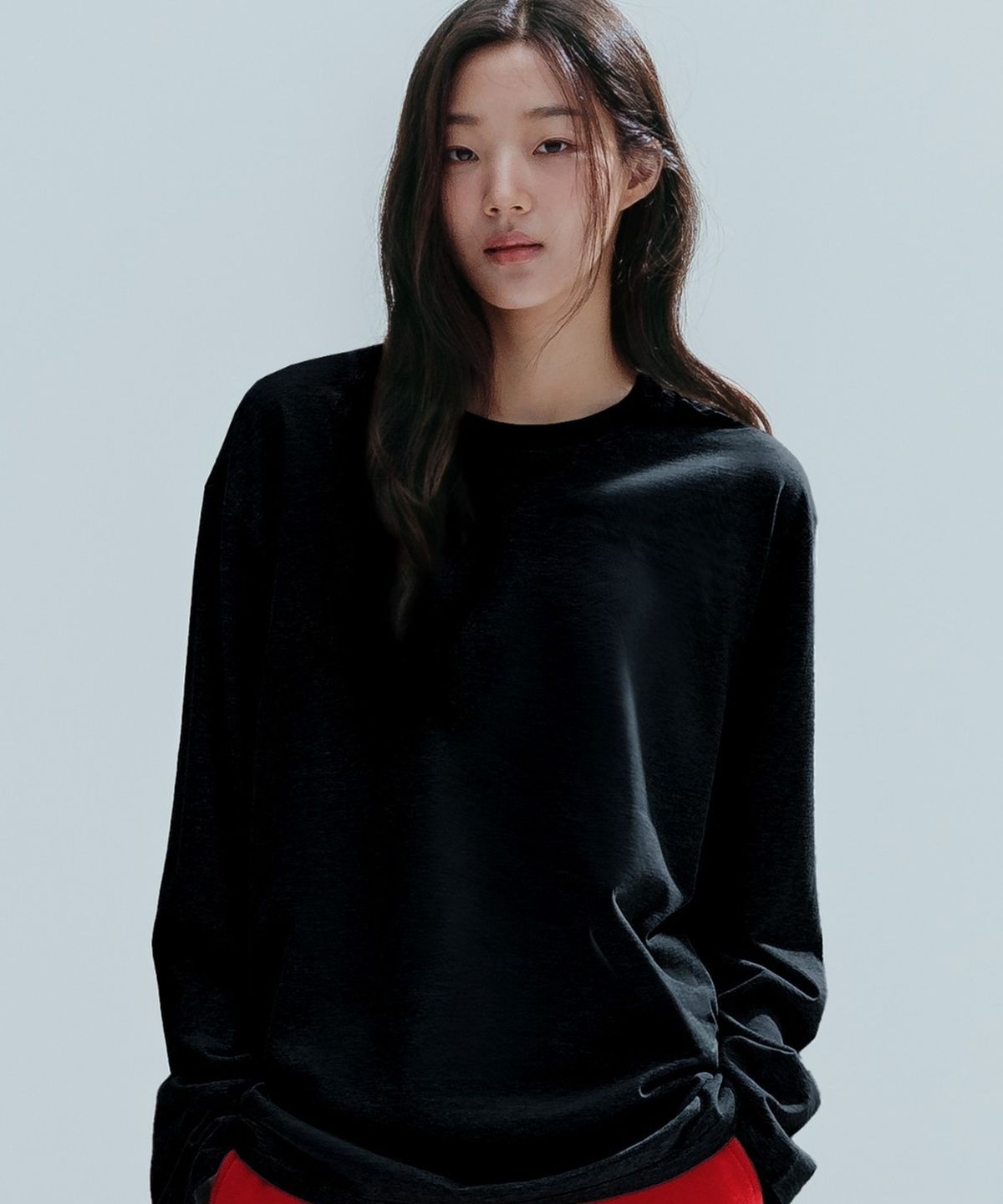 앤하츠(ANNEHEARTS) Essential Cotton Tee_BLACK