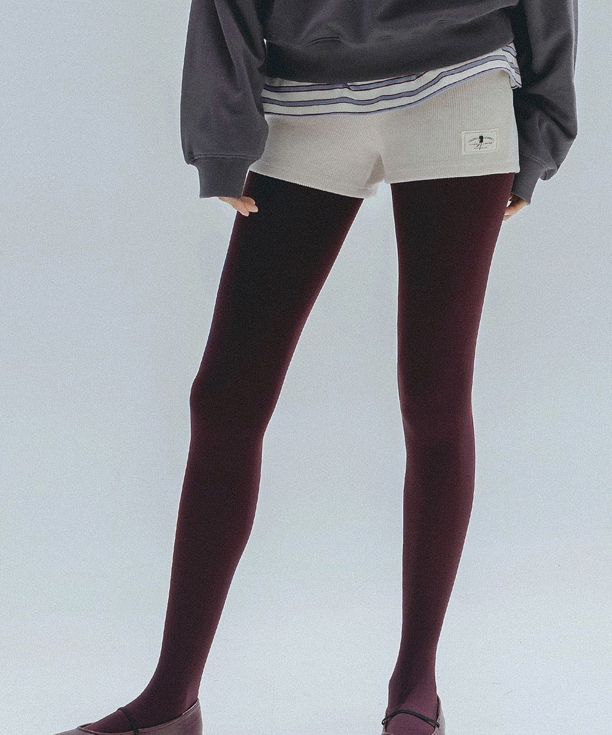 앤하츠(ANNEHEARTS) Soft Knit Easy Short Pants_OATMEAL