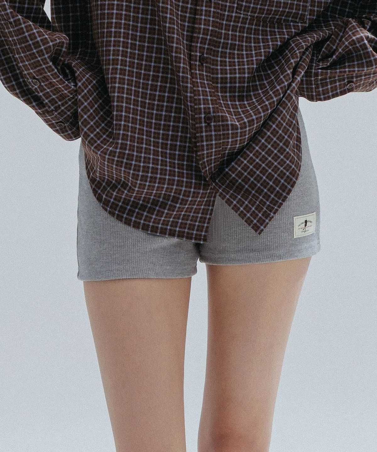 앤하츠(ANNEHEARTS) Soft Knit Easy Short Pants_MELANGE