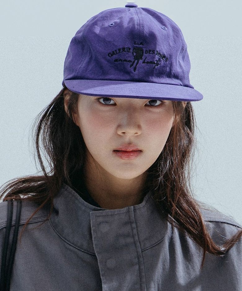 Girl Emblem Short Brim Cap_PURPLE