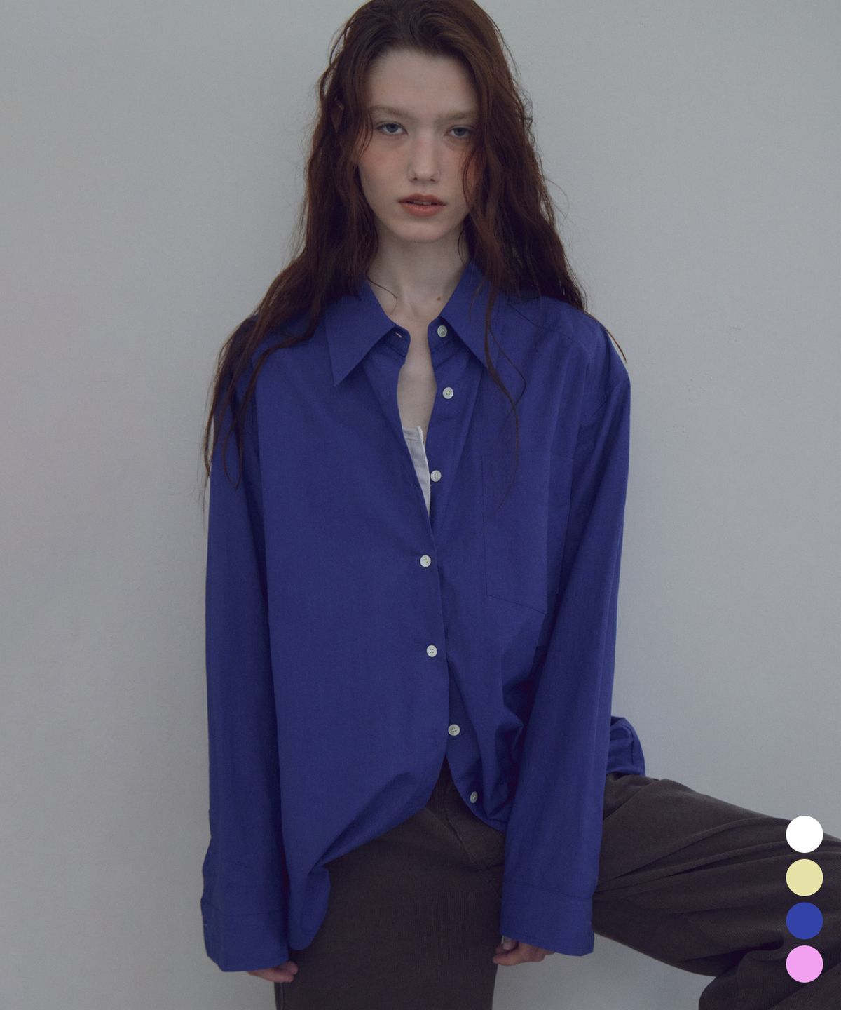 씨타(CITTA) Layer Shoulder Oversized Shirt_CTT3035(4color)