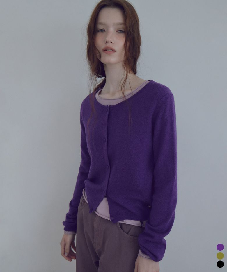 Essential Merino Wool Boat Neck Cardigan_CTK278(3color)