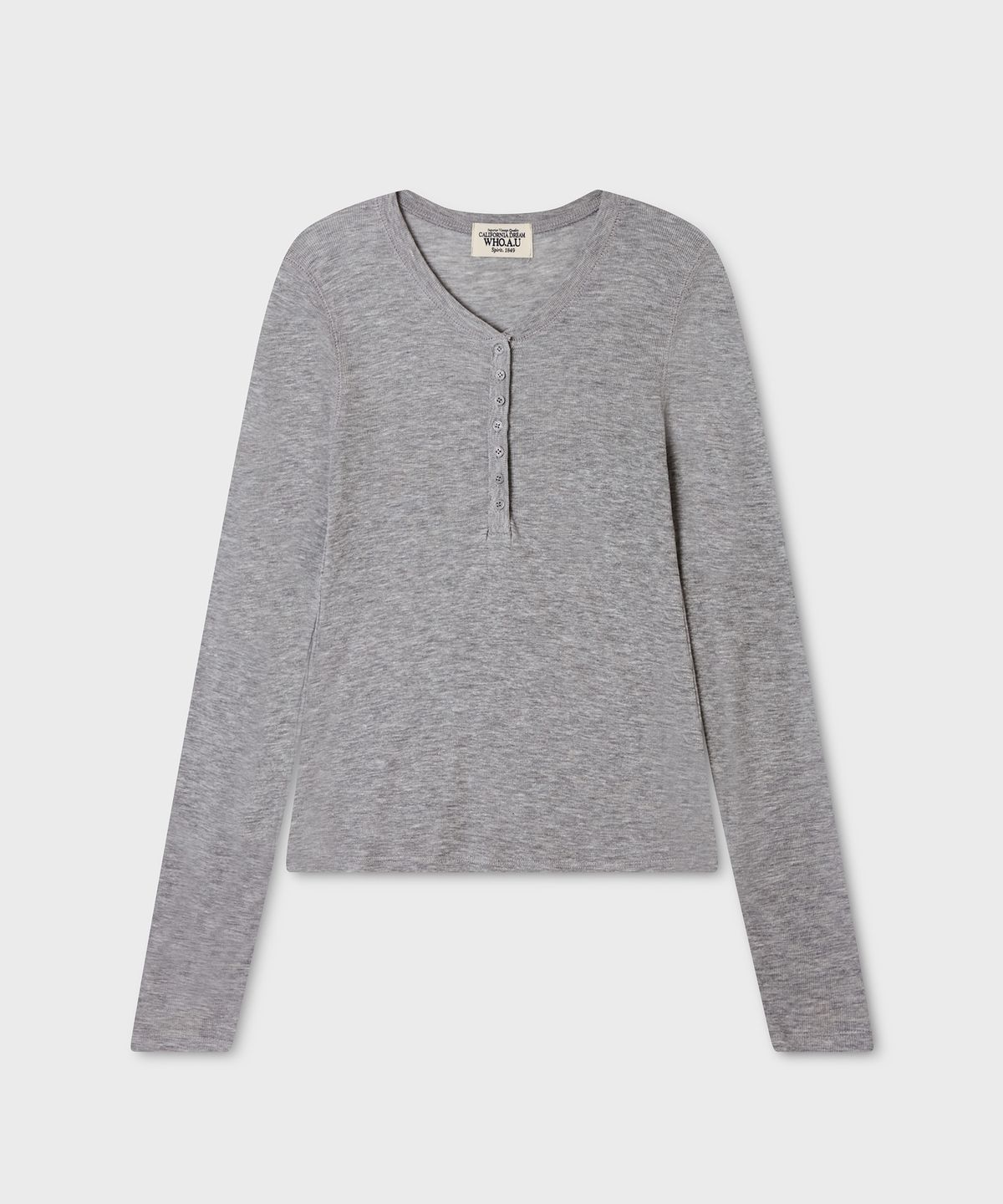 후아유(WHO.A.U) Henryneck Long Sleeve T-shirt(F) / WHLAG4995F