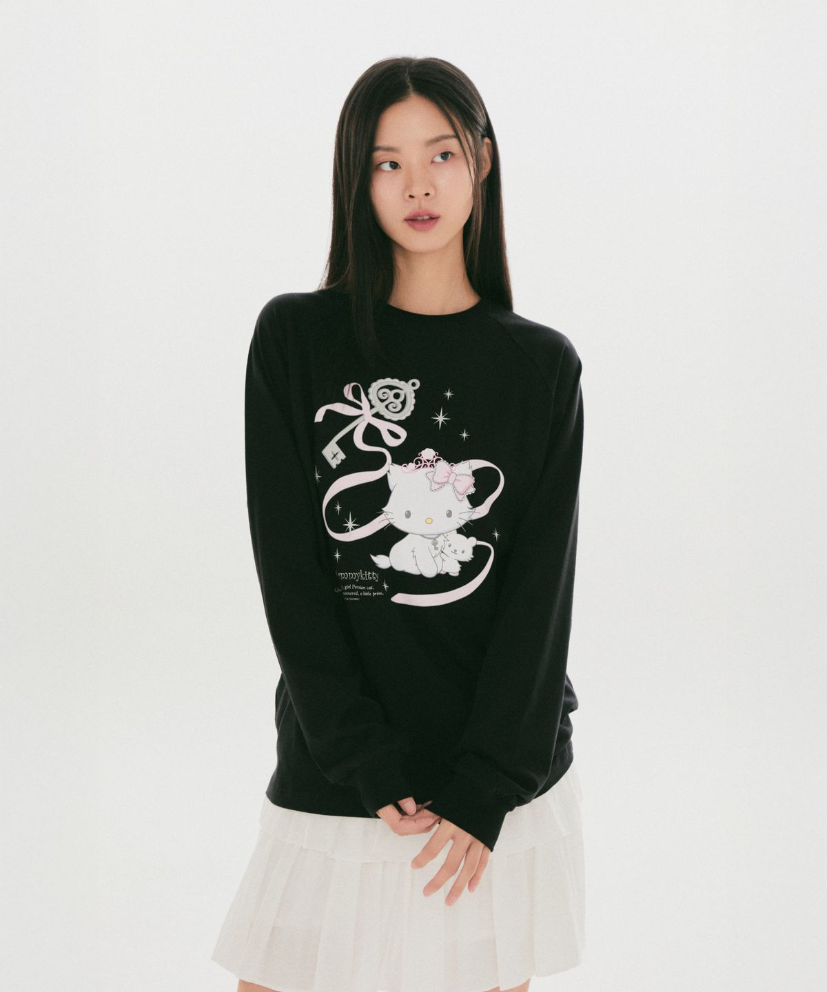 스파오(SPAO) [챠미키티] 긴팔티(Black)_SPLAG49U08