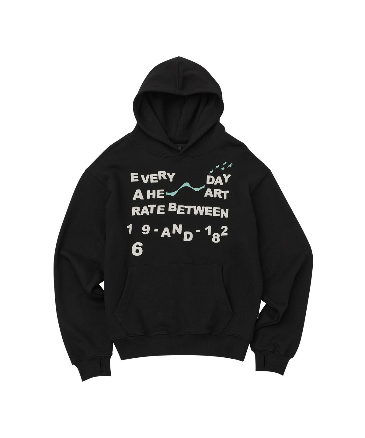 엠아이엠(MIM) PUFF PRINT HOODIE_Black