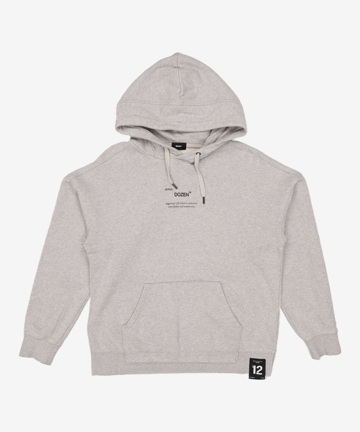 엔더즌(NDOZEN) 아트 워크 프린트 후드 스웨트셔츠 [Grey] 95