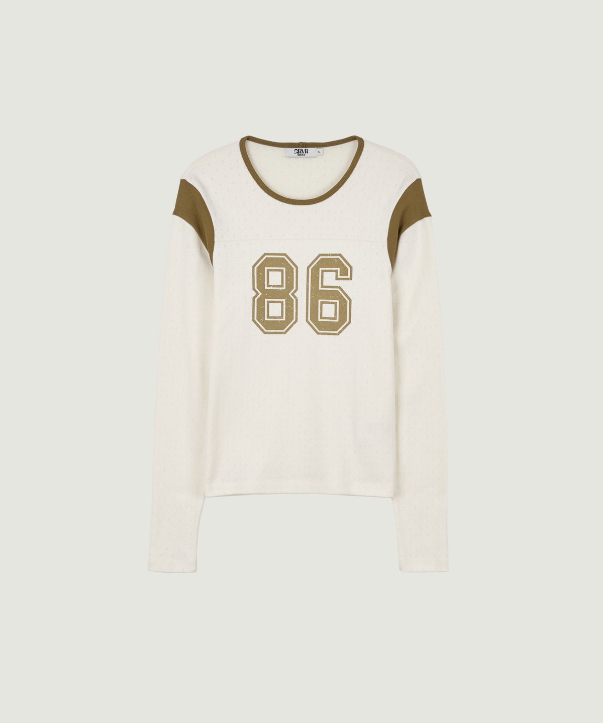 그로브(GROVE) 86 FOOTBALL L/S T-SHIRT (IVORY)