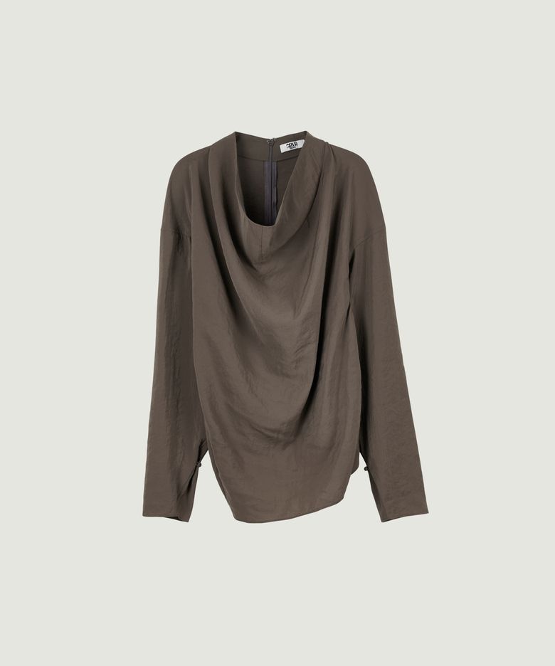 JUDIS BLOUSE (BROWN)