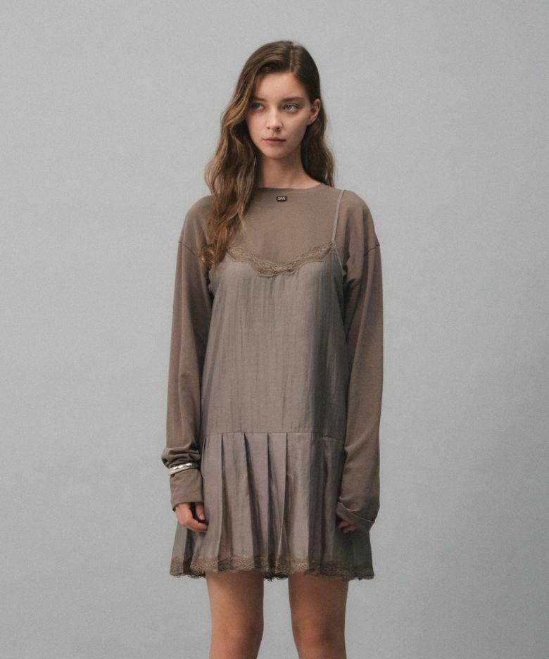 LYDIA LAYERED ONE-PIECE (MOCHA)