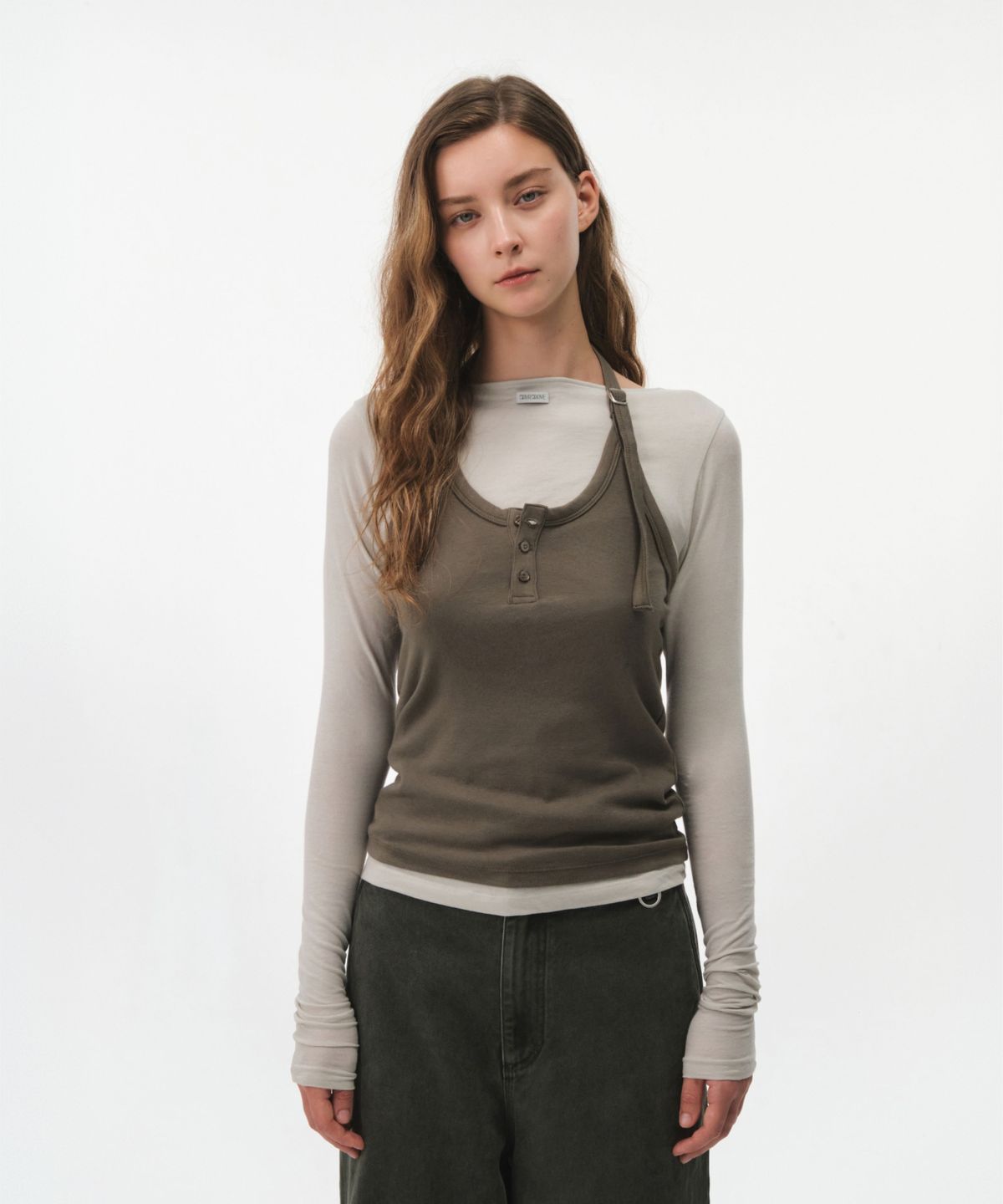 그로브(GROVE) CORE HALTER TOP (KHAKI)