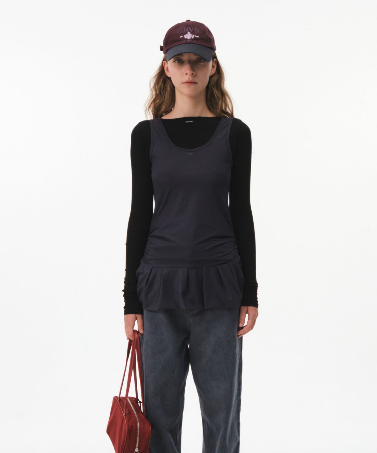 그로브(GROVE) CORE L/S T-SHIRT (BLACK)