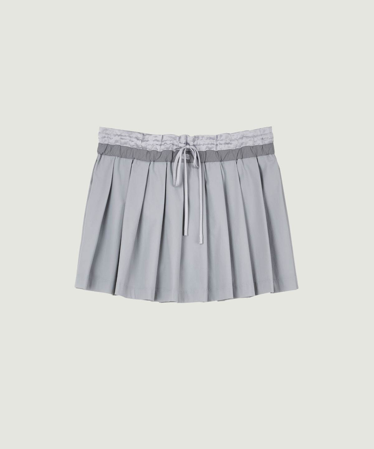 그로브(GROVE) CONNIE PLEATS SKIRT (LIGHT GRAY)