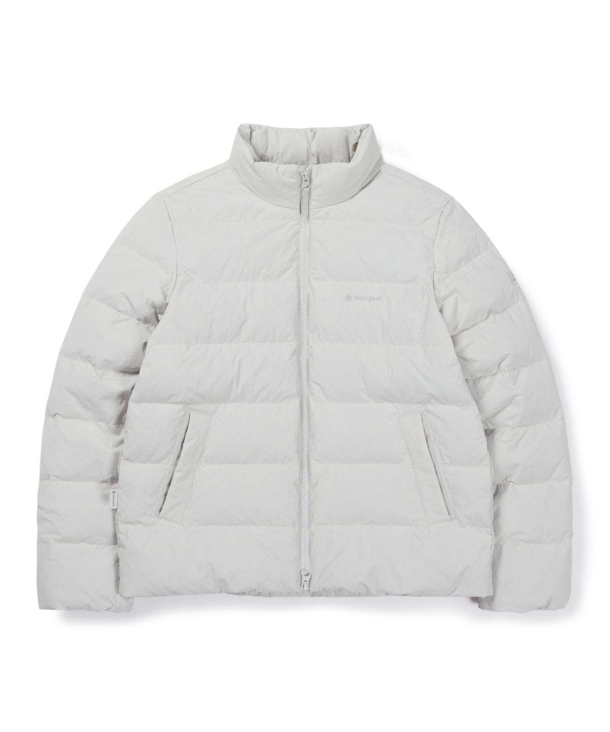 스노우피크 어패럴(SNOWPEAK APPAREL) 경량 타슬란 여성 스탠드넥 경량 다운 자켓 (S26WWLDJ41) Stone Gray