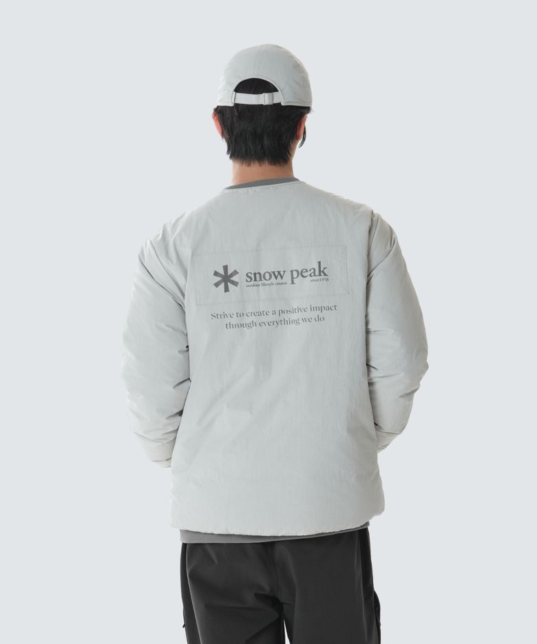 랜드 우븐 패치 경량 다운 자켓 (S26WMGDJ62) Stone Gray