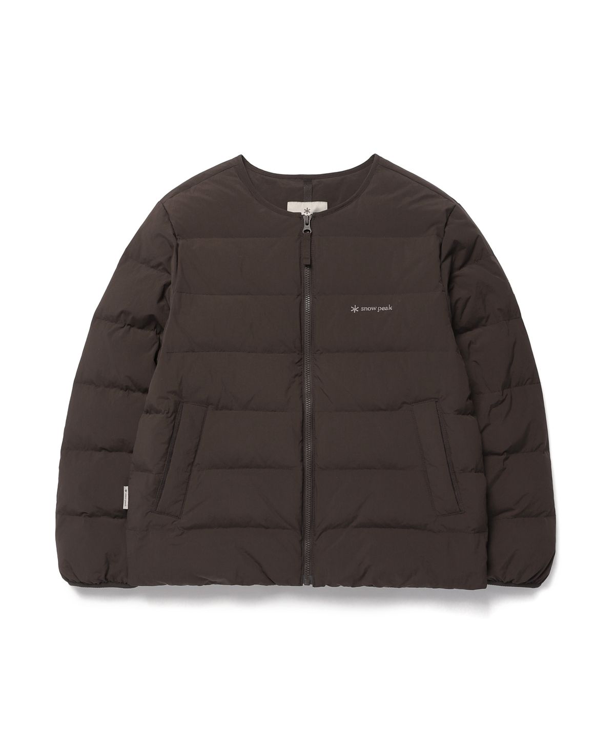 스노우피크 어패럴(SNOWPEAK APPAREL) 키즈 경량 타슬란 라운드넥 경량 다운 자켓 (S26WKLDJ82) Choco Brown
