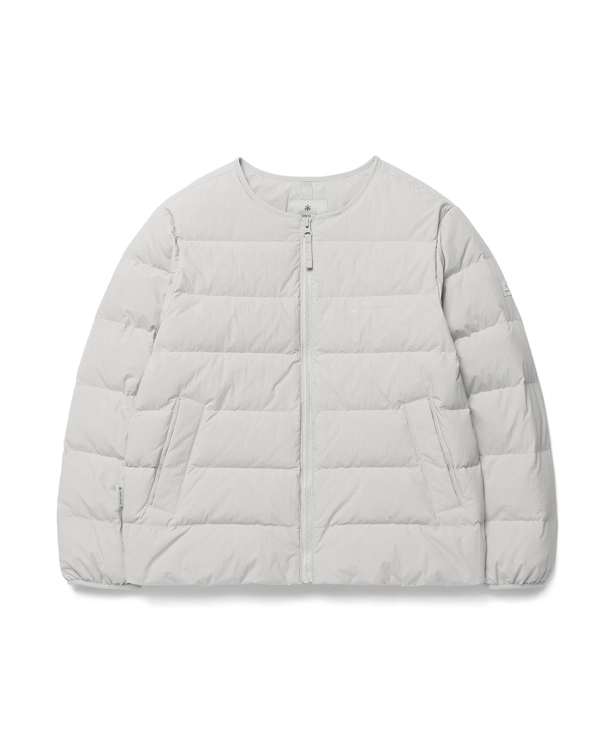 스노우피크 어패럴(SNOWPEAK APPAREL) 키즈 경량 타슬란 라운드넥 경량 다운 자켓 (S26WKLDJ82) Stone Gray
