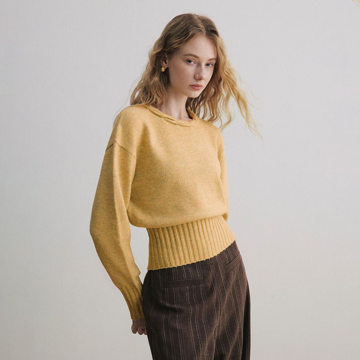 와이와이아이엠(YYIAM) YY_Twisted crew neck knit