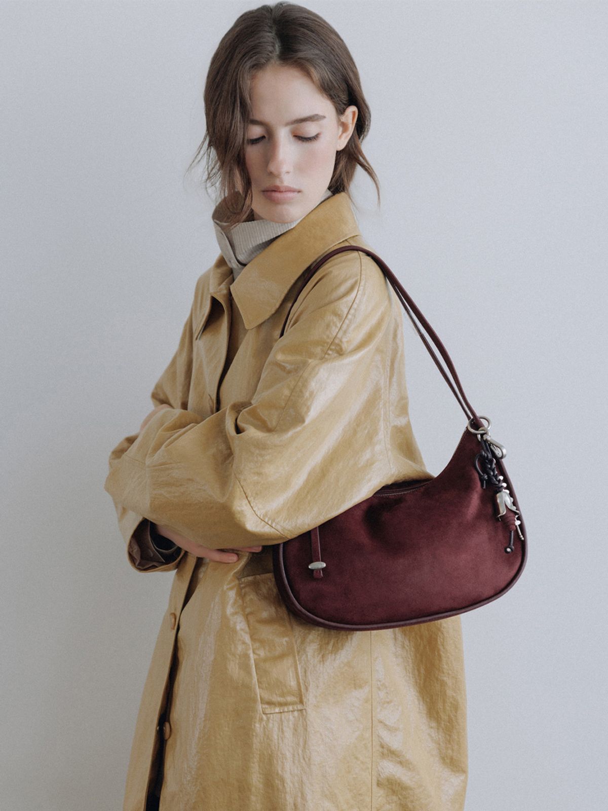 루에브르(LOEUVRE) Serein Shoulder Small (suede ver.) FA6AB390_2color