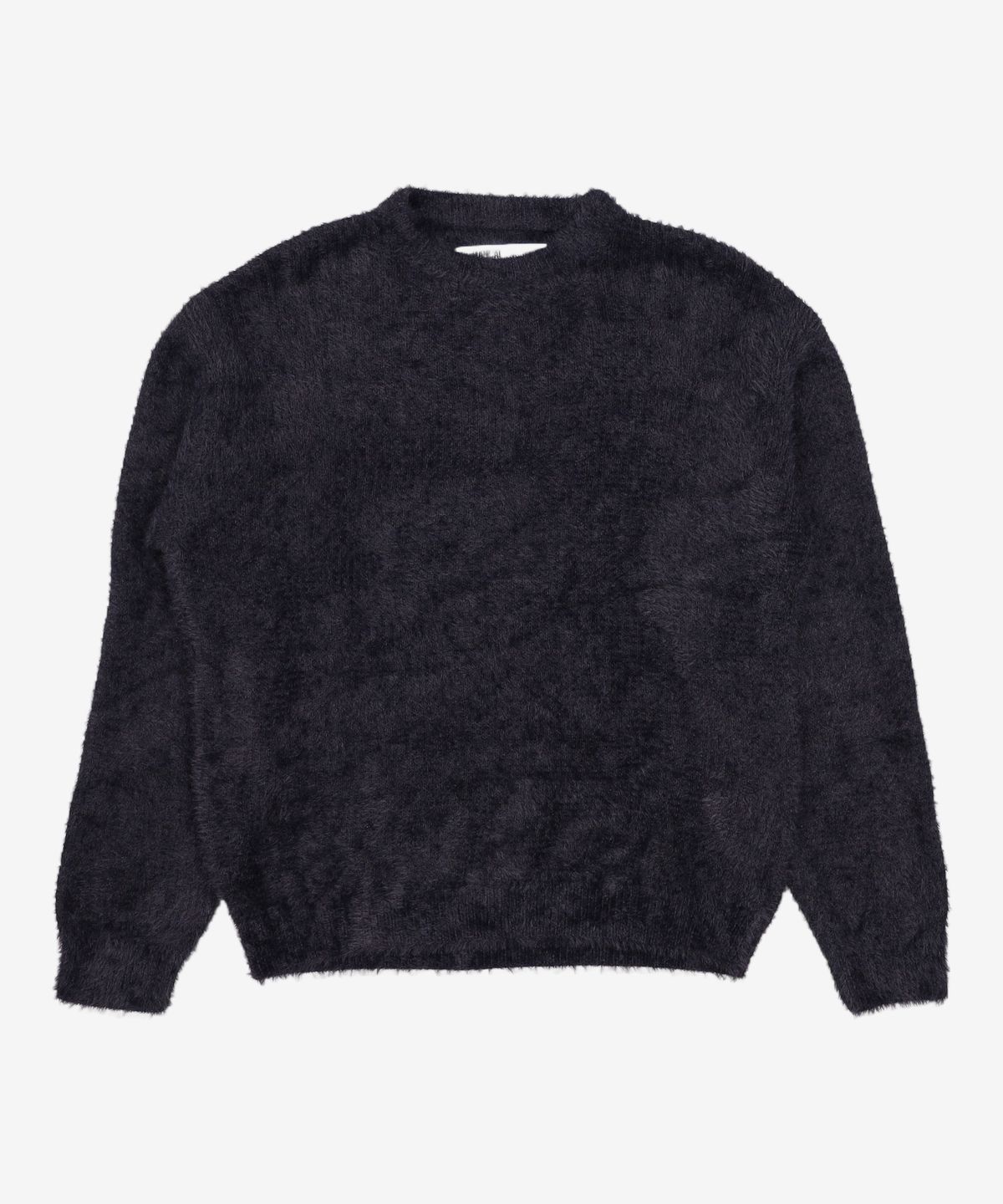 노매뉴얼(NOMANUAL) FUZZ HAIRY KNIT - BLACK S