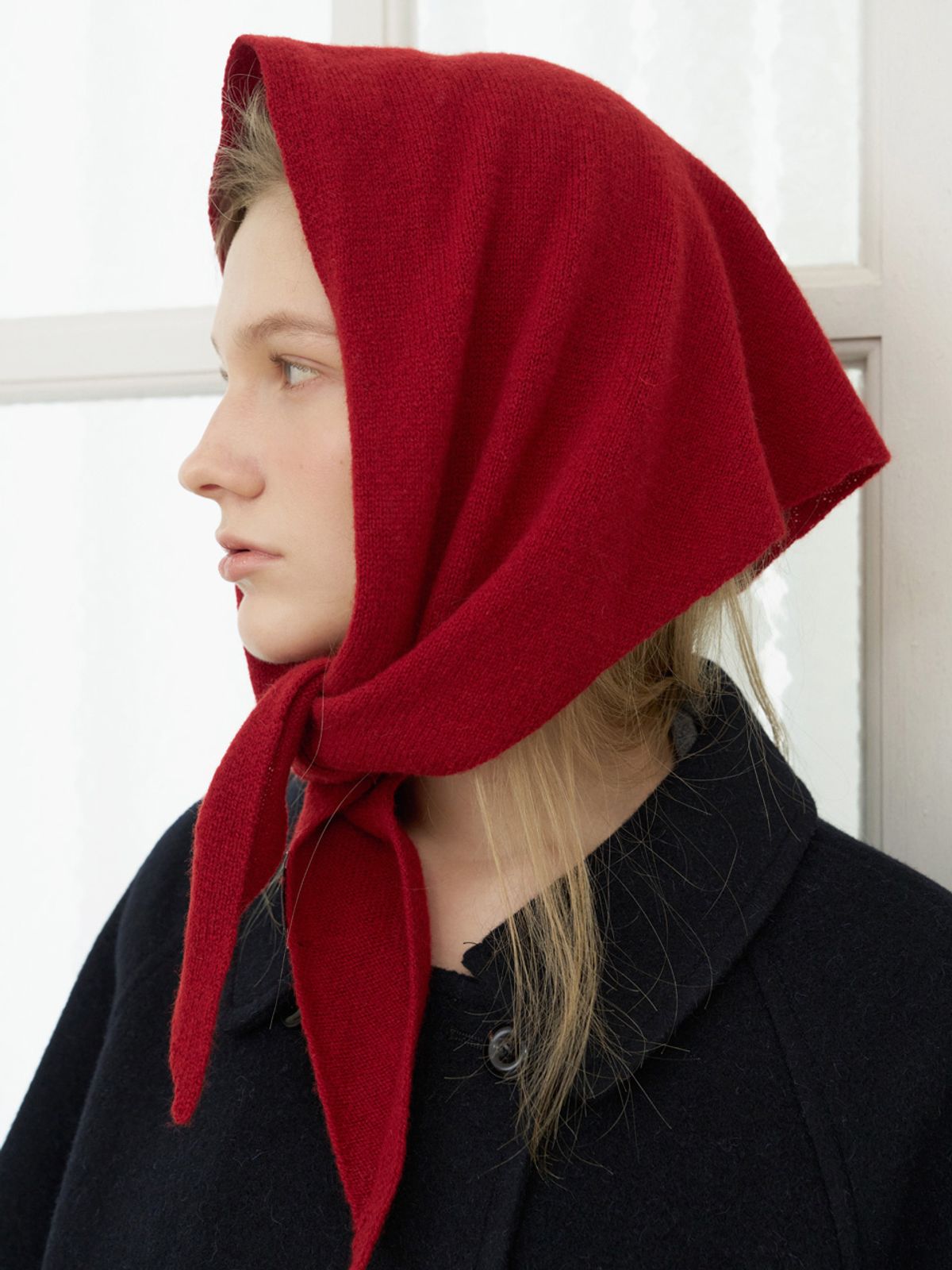 엘씨브이(LCVE) [5차] TRIANGLE WOOL MUFFLER_RED