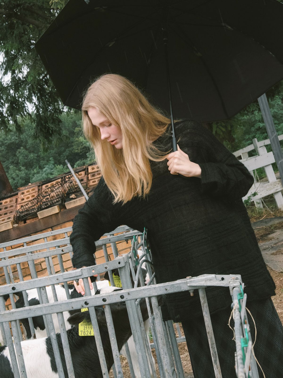 엘씨브이(LCVE) MOHAIR LOOSE FIT KNIT PULLOVER_BLACK