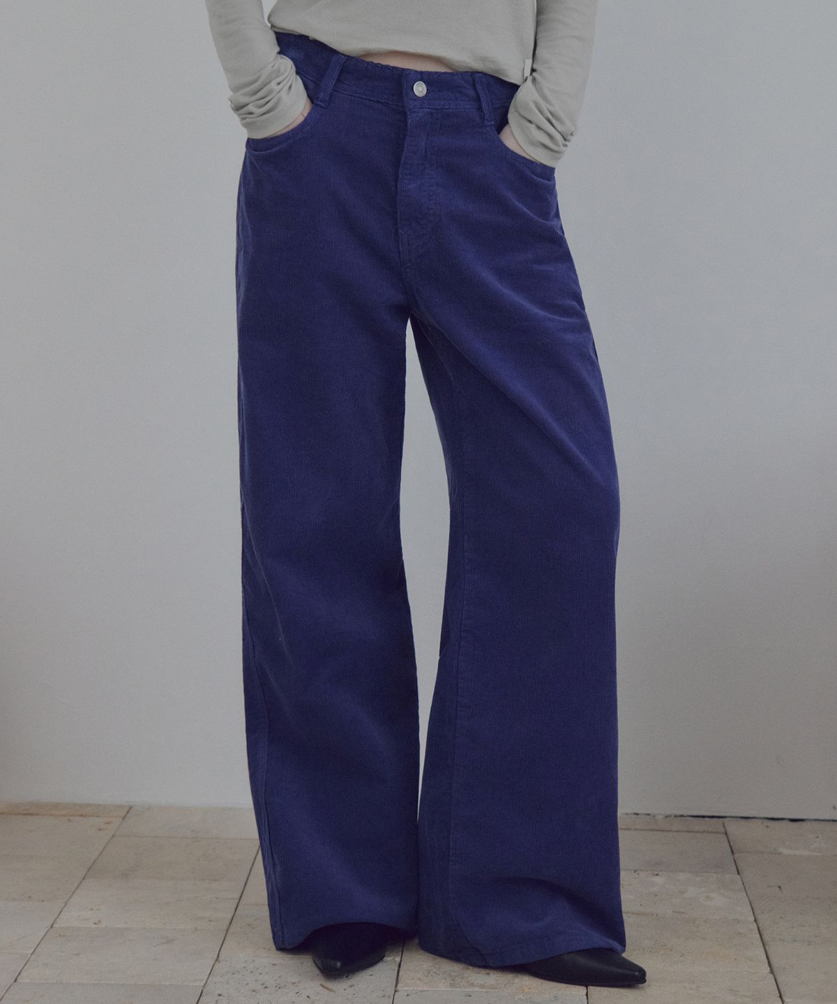 씨타(CITTA) Daily Corduroy Wide Pants_CTB585(Blue)