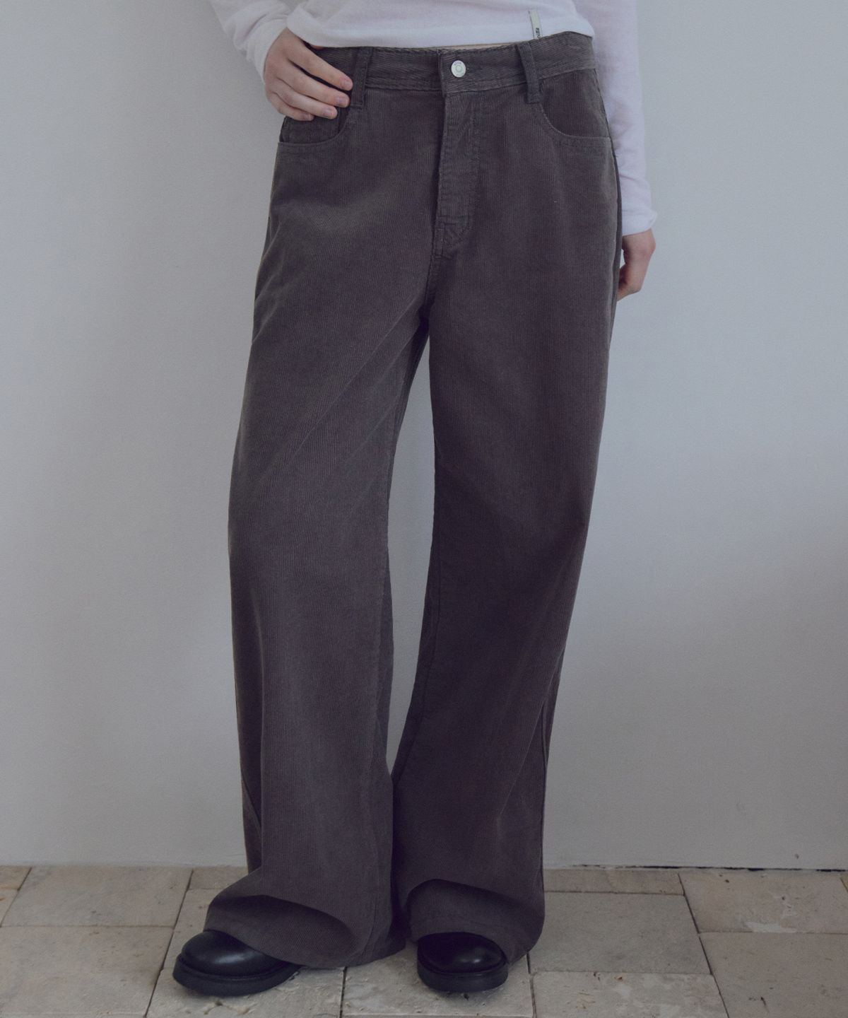 씨타(CITTA) Daily Corduroy Wide Pants_CTB585(Ash Brown)