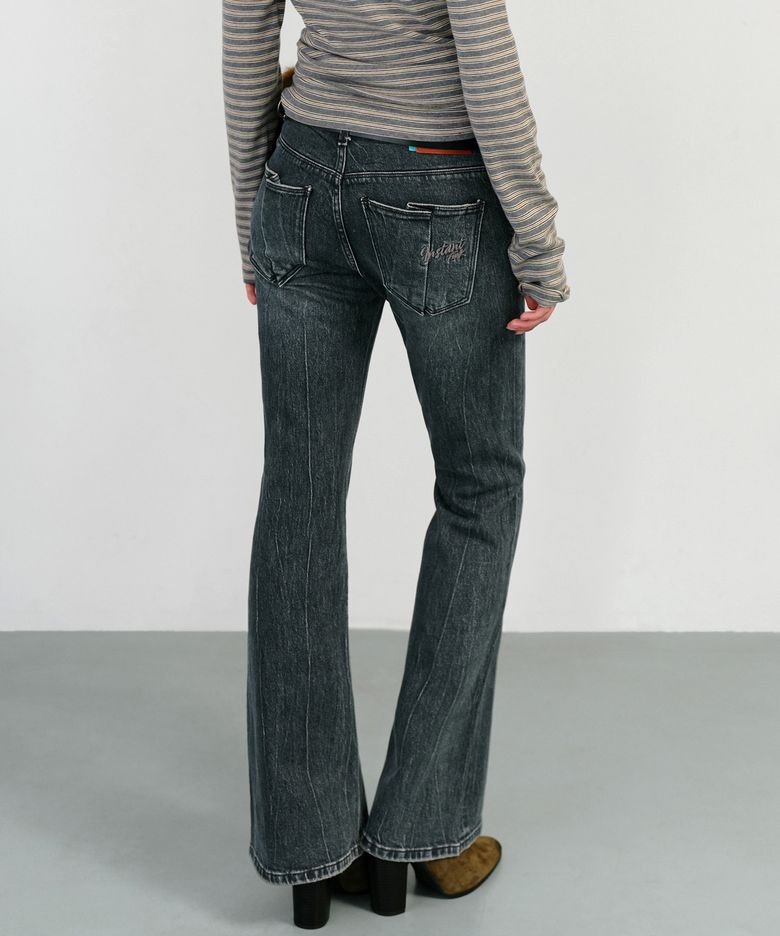 TULIP POCKET BOOTCUT DENIM - BLUE