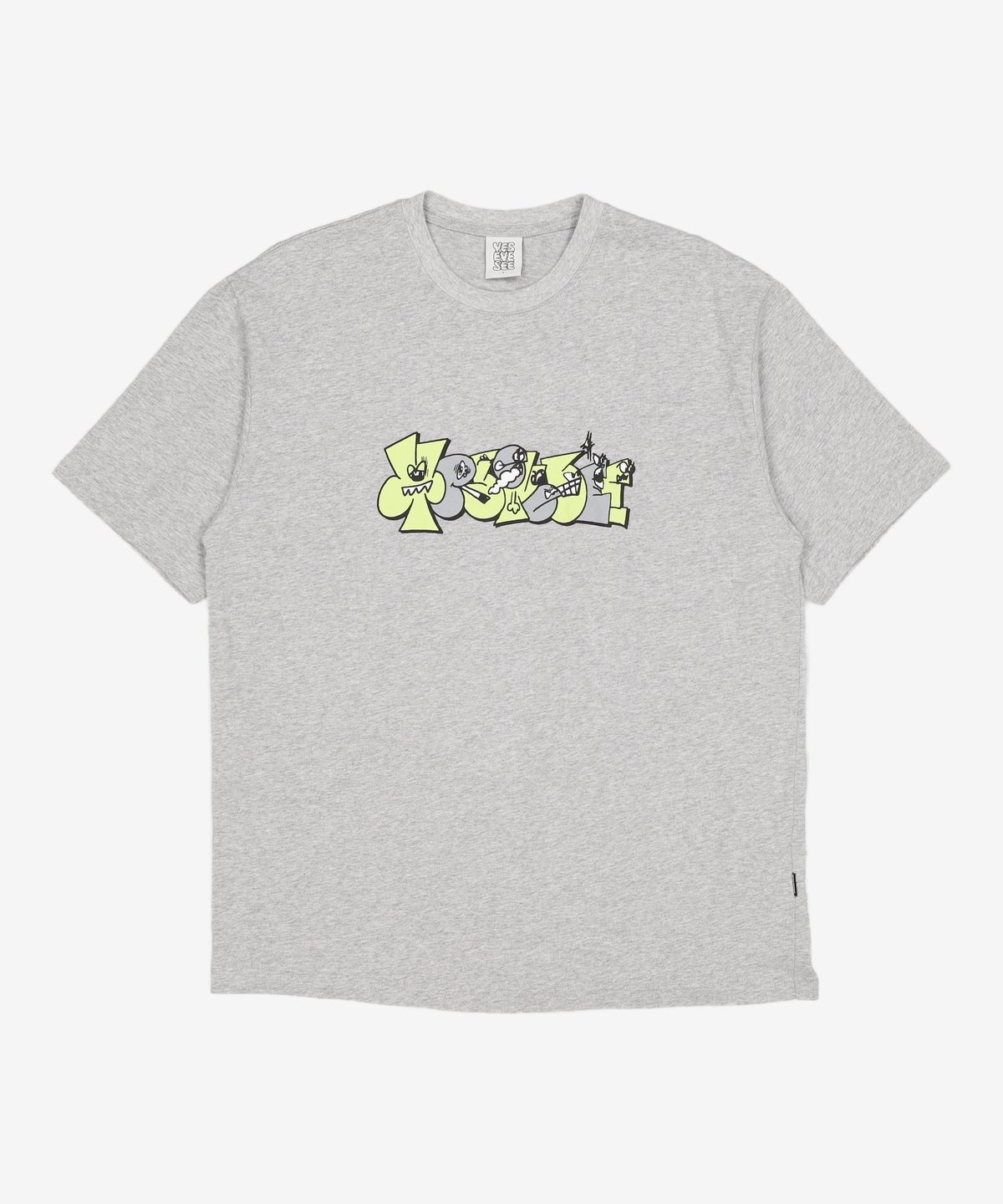 예스아이씨(YESEYESEE) Y.E.S Smoking Graffiti Tee Grey L
