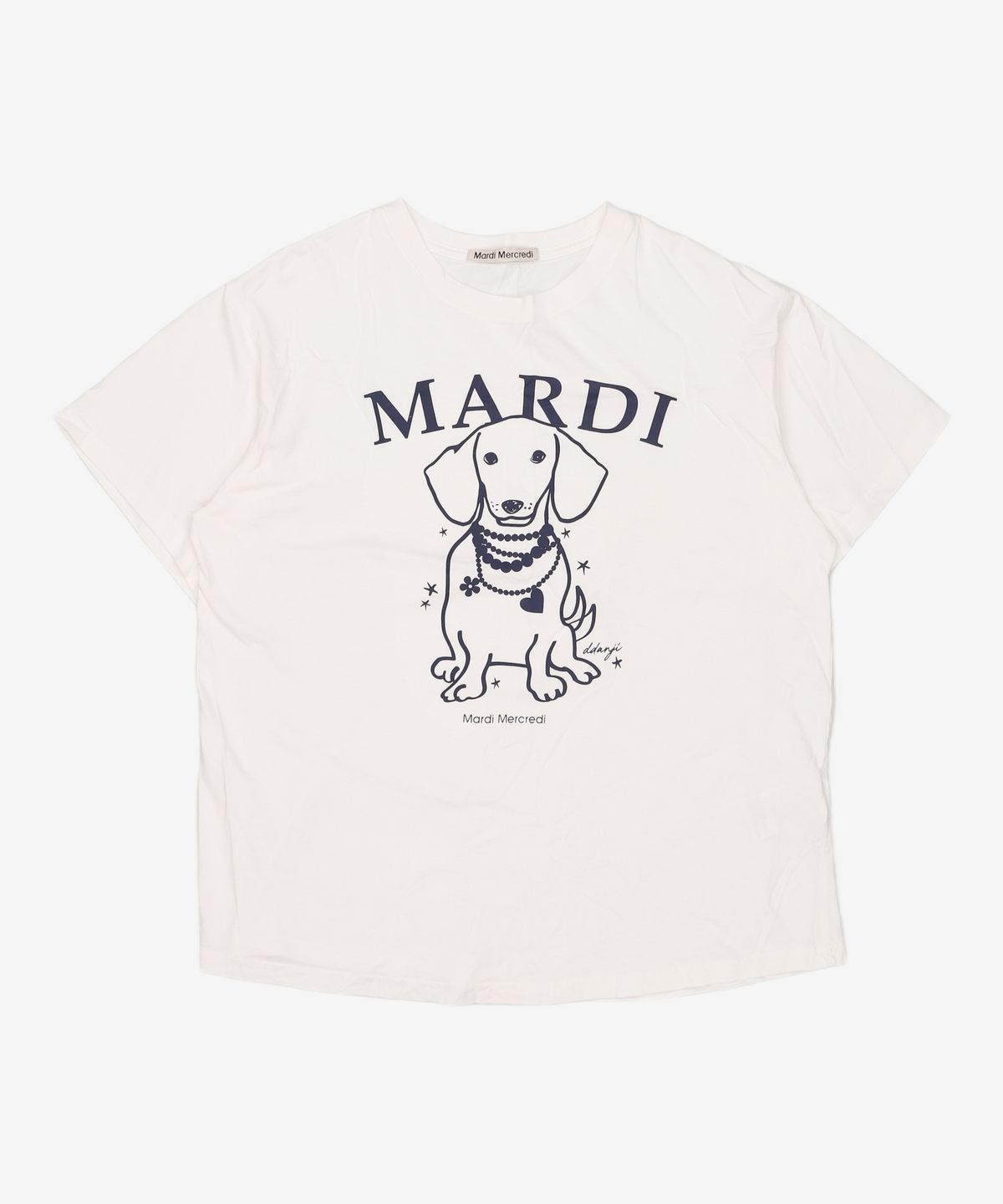 마르디 메크르디(MARDI MERCREDI) 반소매 티셔츠 ONE