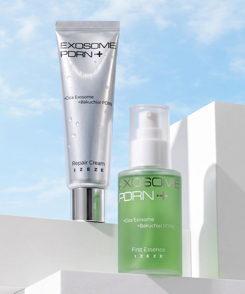 [SET] 엑소좀 피디알엔 에센스 100ml + 크림 50ml 미니멀 스킨케어