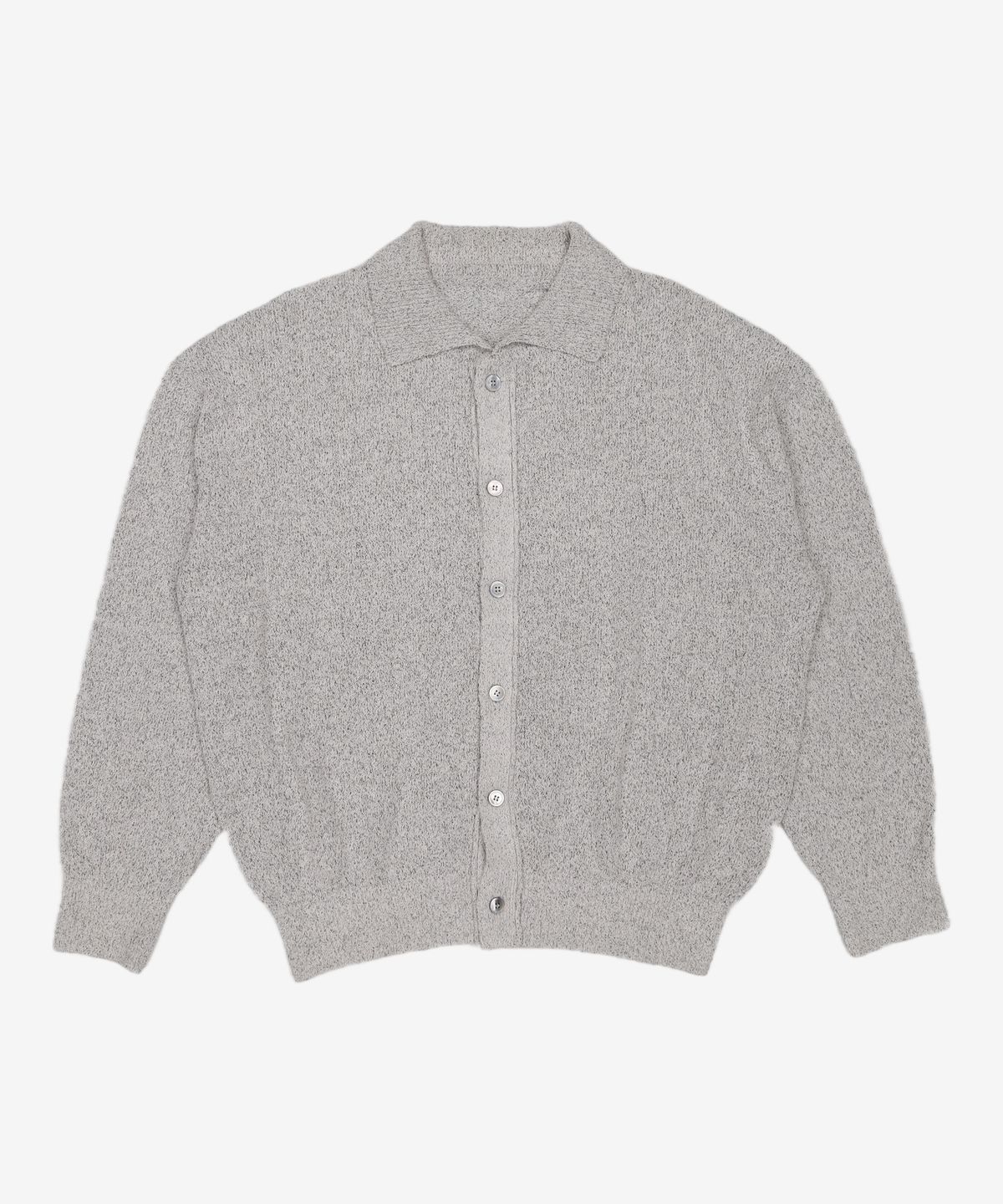 유스(YOUTH) Knit Collar Cardigan - Light Grey M