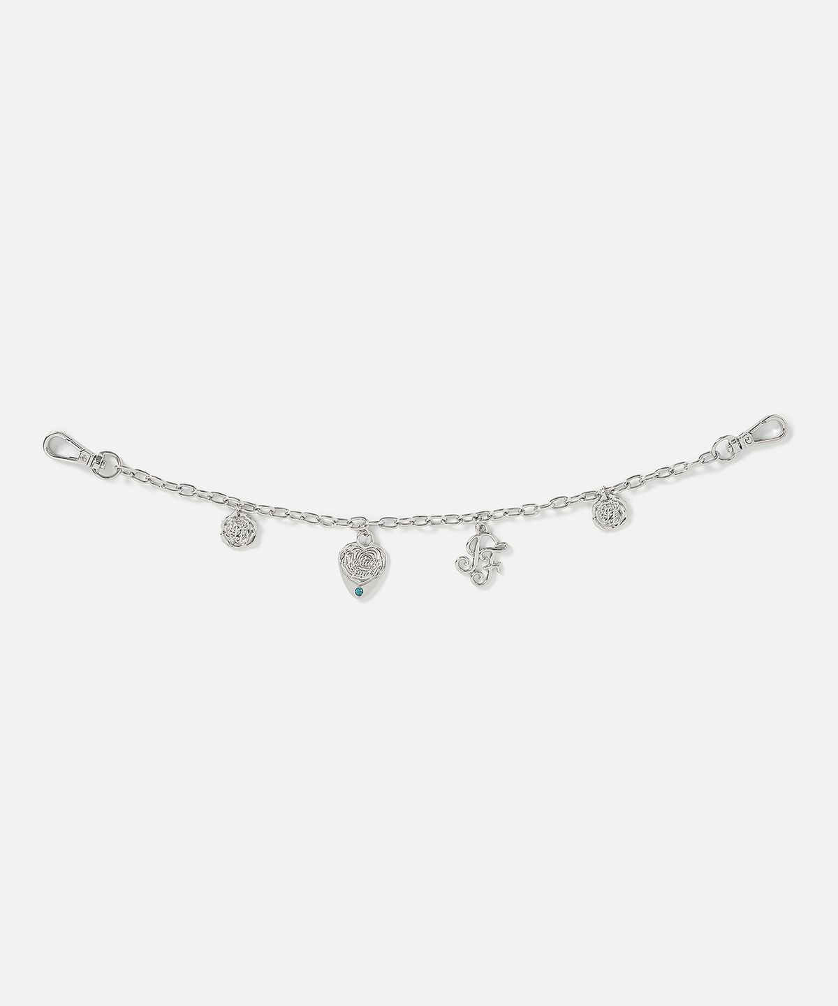 인스턴트펑크(INSTANTFUNK) MULTI CHARM CHAIN - SILVER