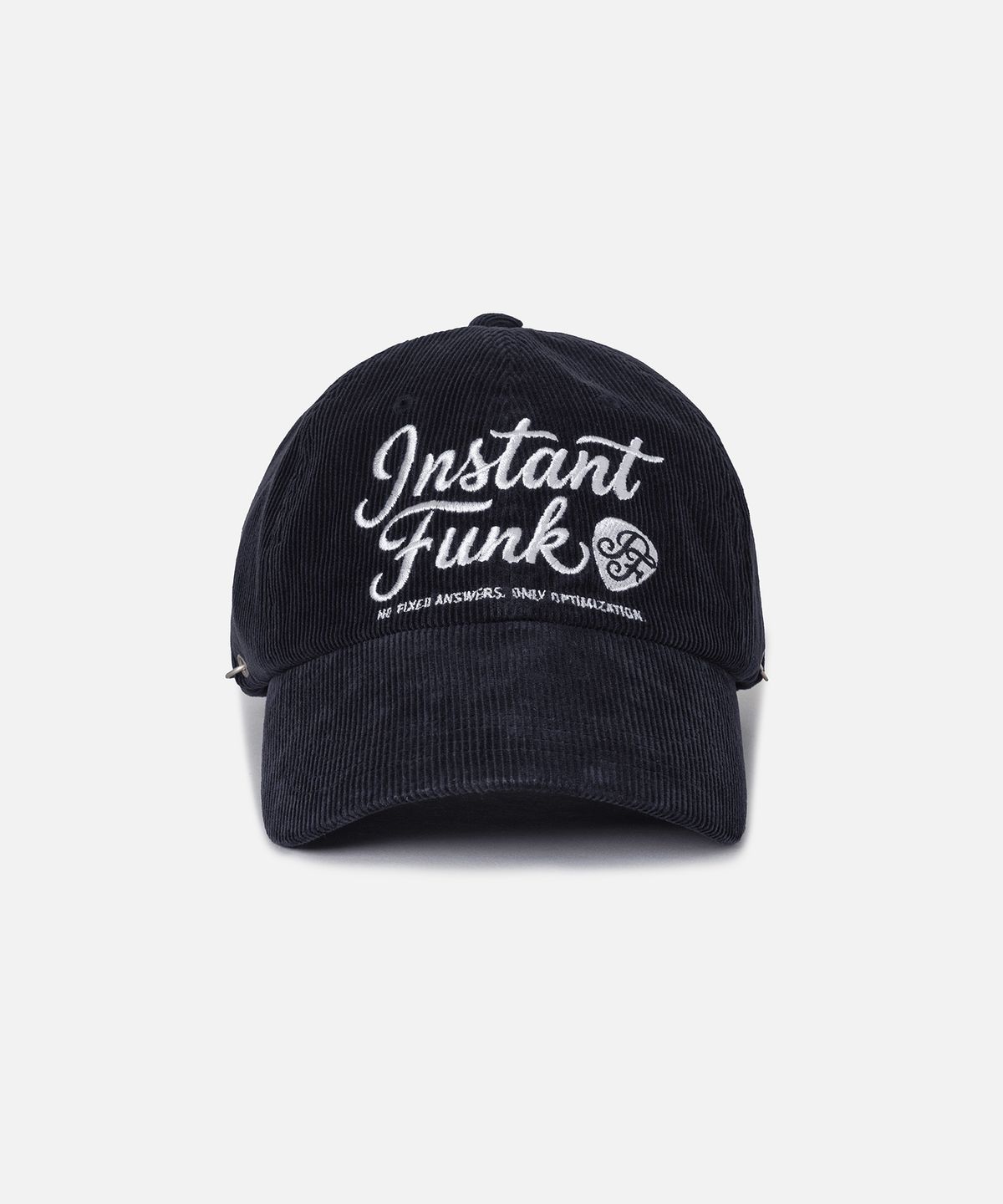 인스턴트펑크(INSTANTFUNK) PEAK CORDUROY BALL CAP - NAVY