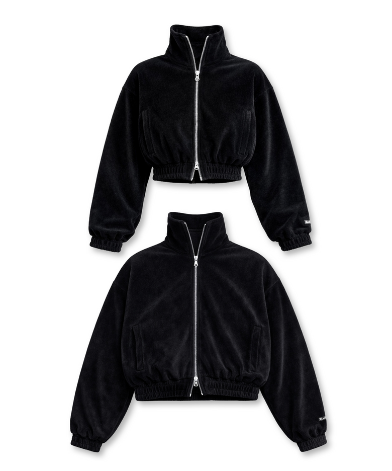 [남여공용] Cozy Velour Zip-up / 딥블랙