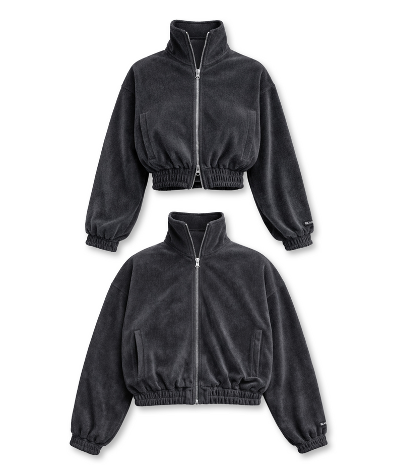 [남여공용] Cozy Velour Zip-up / 차콜그레이