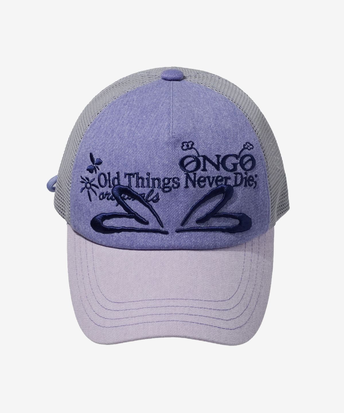 온고(ONGO) SUMMER KNOT MESH CAP [Lavender Blue ]