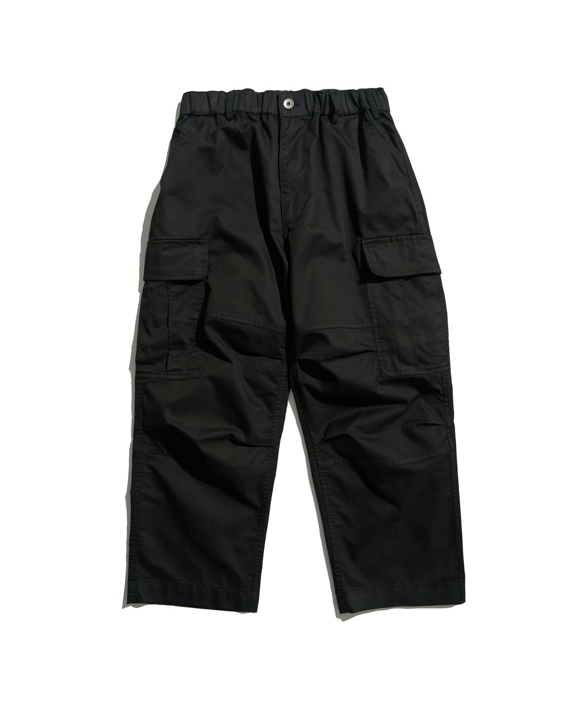미드업데이트(MIDUPDATE) Knee-Pleated Easy Cargo Pants_BLK