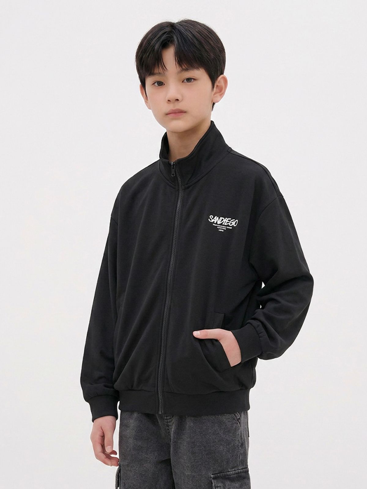 행텐 틴즈(HANGTEN TEENS) [온라인 단독]틴즈 더블페이스 트랙탑_100(14580-034-603-69)