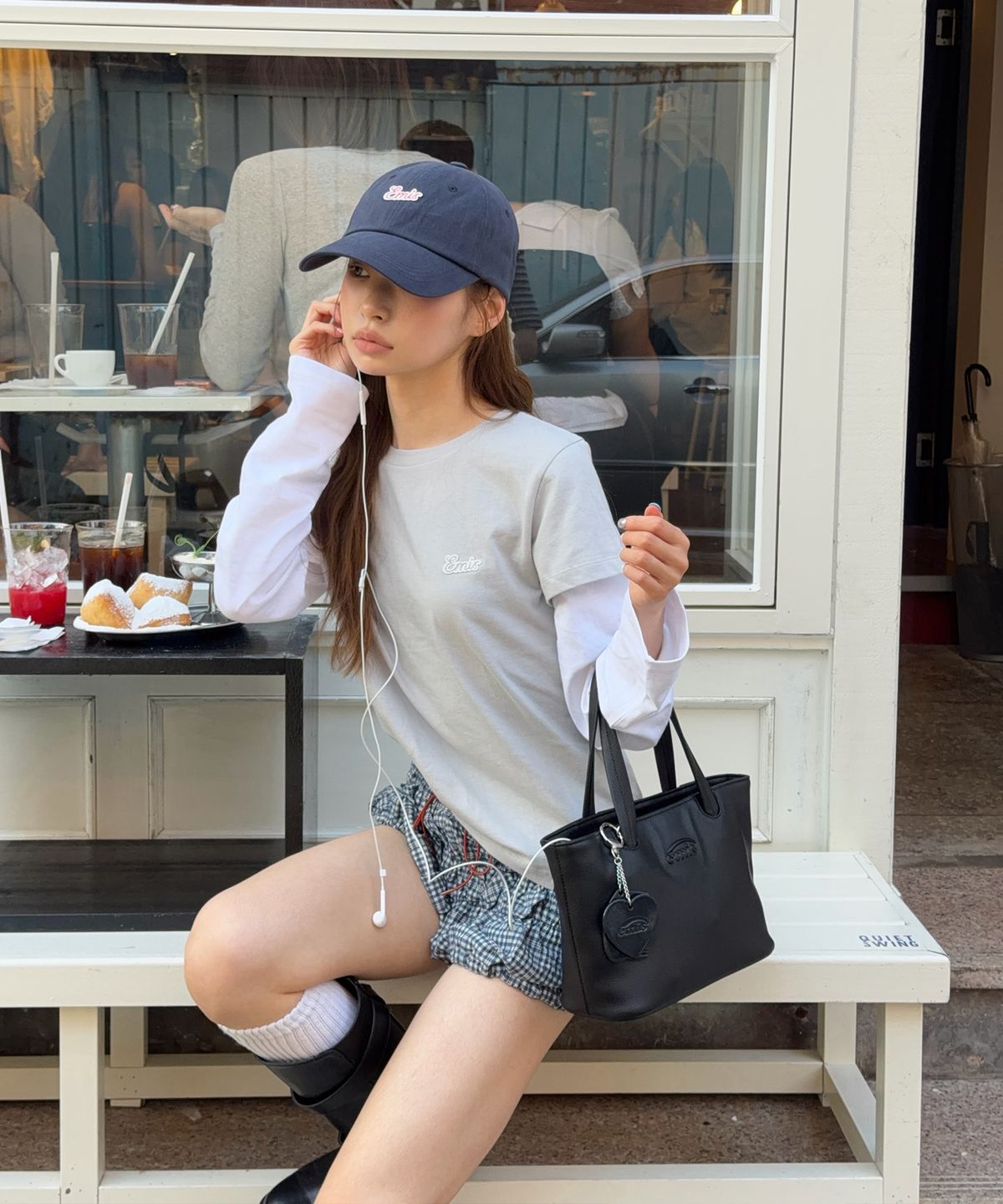 이미스(EMIS) SMALL LINE PATCH BALL CAP-NAVY